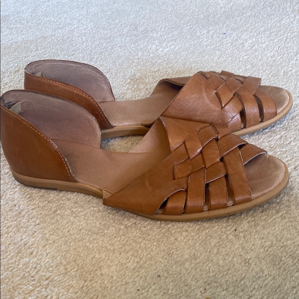 Seychelles Tan Woven Sandals
